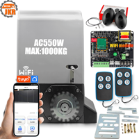 Moteur de portail coulissant extérieur intelligent WiFi 550W 1000kg 2200lb avec limiteur à ressort, ouvre-portail électrique automatique