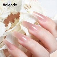 VALENDO-Poly Gel de Couleur Nude 15ml 30ml 60ml, Fournisseurs Professionnels d'Ongles, Vente en Gros, Gel d'Extension OEM, Constructeur de Gel pour Ongles