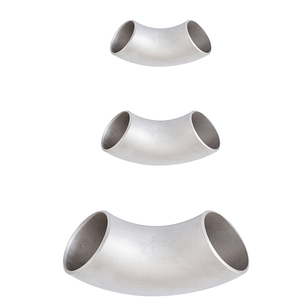 Coude à souder bout à bout en acier inoxydable 316 à 90 degrés DIN 2605 Type 3 1.4301, raccord de tuyauterie résistant à la corrosion pour le traitement chimique - Product Image 2