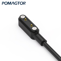 Cable de carga de conector USB Pogo Pin de alta calidad personalizado, Cable de carga magnético de 2 pines con imán
