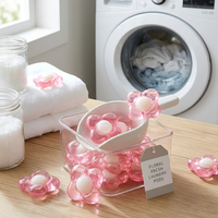 Lessives en dosettes couleur rose Nettoyage en profondeur Fraîcheur 72 heures Senteurs actives Soins domestiques Ingrédients actifs Protection des couleurs