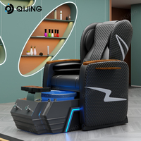 Équipement de salon de beauté moderne, fauteuil de massage électrique pour manucure, fauteuil de pédicure de luxe avec lumière LED