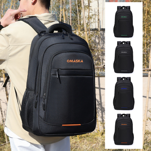 Zaino per studenti con Logo personalizzato OMASKA impermeabile Mochilas 17 pollici zaino da scuola per uomo - Product Image 1