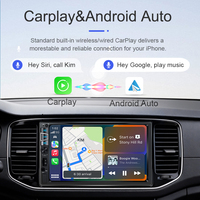 Lecteur multimédia automobile Linux 7 pouces 2 Din avec CarPlay sans fil et Android Auto, DSP, écran IPS, Mirror Link, écran HD