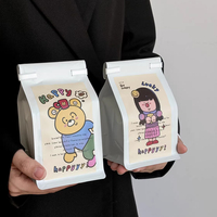 Sachets d'emballage pour bonbons de mariage à fond plat blancs, personnalisés avec logo imprimé, en plastique Zipolck, avec fermeture à boucle métallique