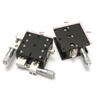 XYZ 3 Axes Coupe Plate-Forme Roulement Tuning Table Coulissante 60*60mm Étape Linéaire