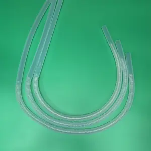 Tubo de enrolamento de cabo fep, tubo de enrolamento de cabo, tubulação corrugada transparente, modificada, ptfe, fep