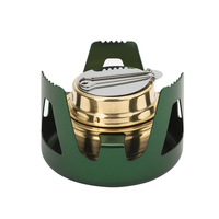 Réchaud à alcool liquide portable ultraléger pour l'extérieur, mini brûleur pour la pêche et la préparation de l'eau chaude (théière)