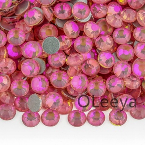 OLeeya Vente en gros de strass en verre à dos plat Série Opale Cristal A3 SS3-SS50, cristaux non thermocollants pour accessoires DIY et gobelets - Product Image 4