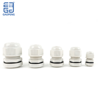 Cosses de câble blanches Connecteur étanche en nylon Modèles de connecteur de câble en plastique NPT1/4-NPT1 1/4