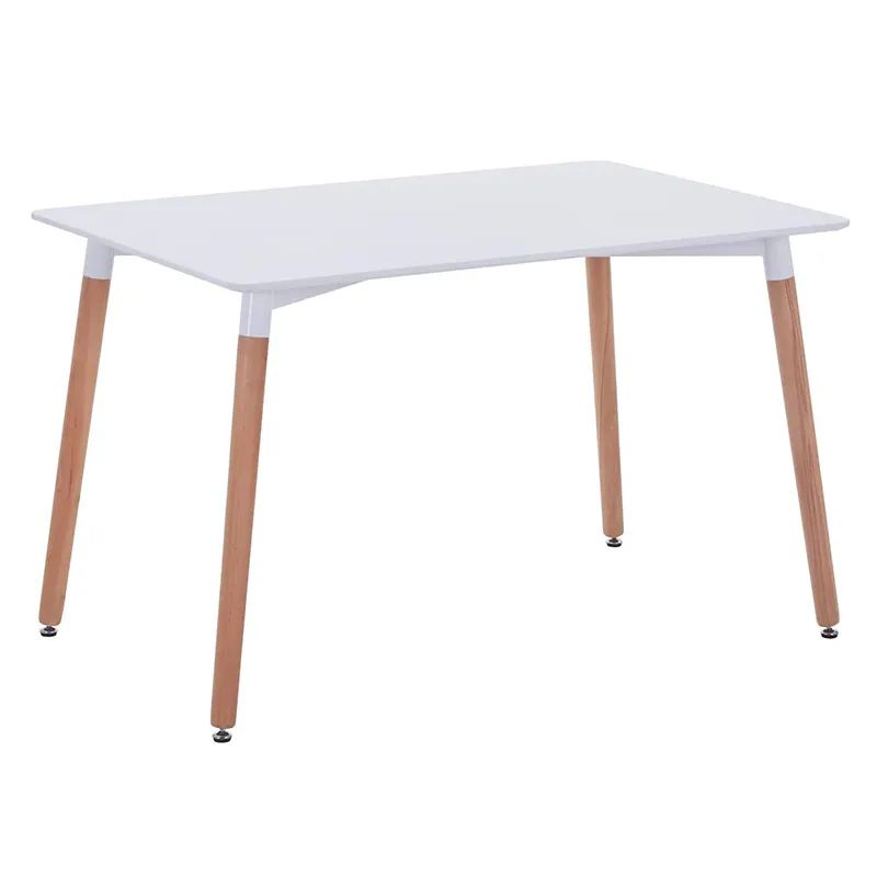 カスタムモダンデザインスクエア長方形ホールドサイドテーブル安い木製ダイニングテーブルMdfセットホワイトコーヒーテーブル