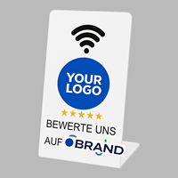 Carte de visite NFC personnalisée en PVC avec fonction de lecture par contact, affichage des commentaires et codage de lien NFC pour la réception de bureau et la personnalisation linguistique de la réception.