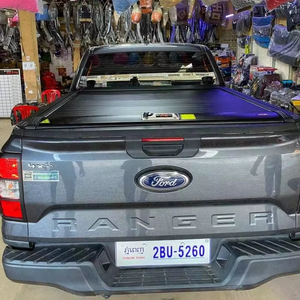 Wildfront ฝาปิดอลูมิเนียมอัลลอยด์แบบยืดหดได้ฝาปิดกระบะพร้อมล็อกสำหรับ Wildtrak XLT T6 T7 T8 XLS <span class=keywords><strong>XL</strong></span> - Product Image 3