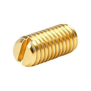 Tornillos de Fijación Hexagonales de Latón H59 H62 con Punta Plana M1.2-M10, Conductivos, Anticorrosivos, Tamaños Completos, Venta al por Mayor de Fábrica, Precisión en el Mecanizado - Product Image 1