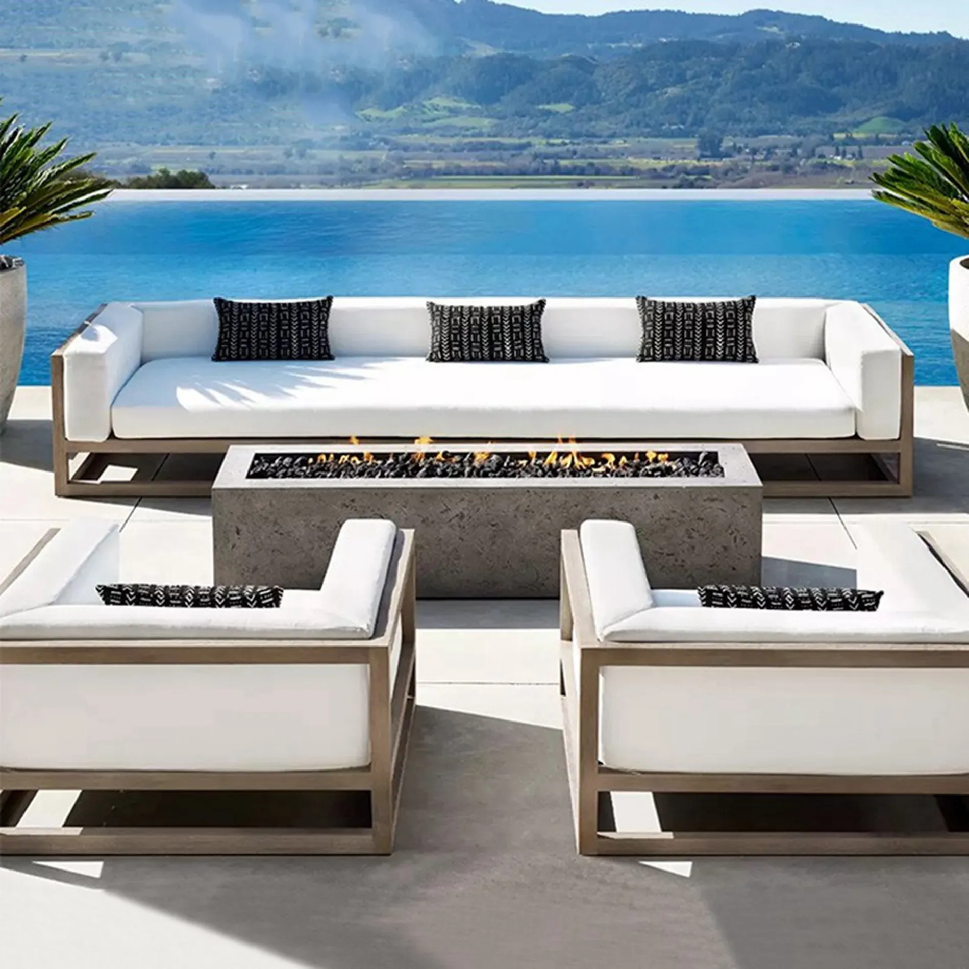 luxury colorful all weather cast aluminum garden outdoor metal patio furniture sets metal patio deluxe