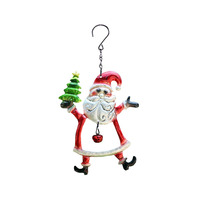 Décoration suspendue créative en fer forgé en forme de cloches de Noël. En stock. Décoration artisanale festive en fer forgé peinte à la main