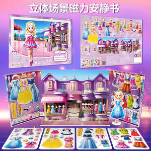 Ccbits Princess Magnetic Dress Up <b>Stickers</b> Quiet Book Mini <b>Toy</b> For Children 4 6 Years Old - Product Image 5