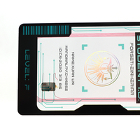 Kartu magnetik murid cetak CIP IC cerdas PVC bening desain keren dengan Barcode cetak Offset