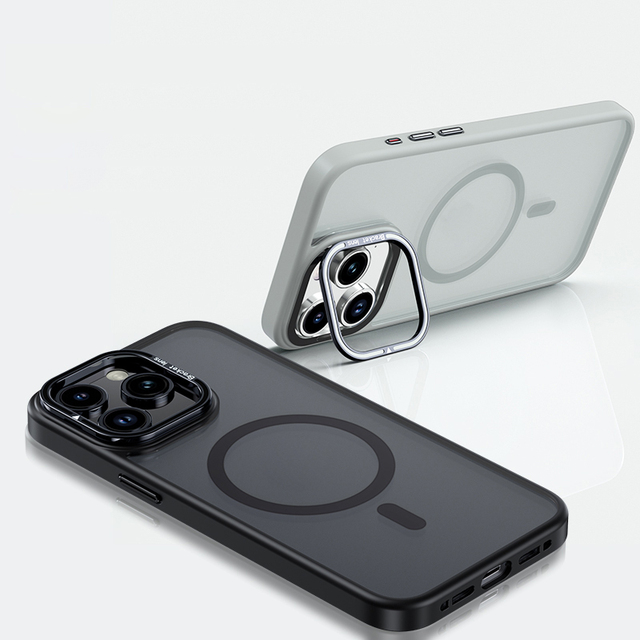 Best Selling Frost Matte Translucent Magnetic Safe Ring Phone Case TPU PC iPhone 15 14 Pro Max with Kickstand Holder