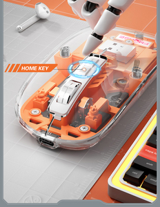 Thời Trang Trong Suốt Chuột <span class=keywords><strong>USB</strong></span> Có Thể Sạc Lại Chuột M133 Dpi 1200 1600 2400 Chuột Không Dây - Product Image 5