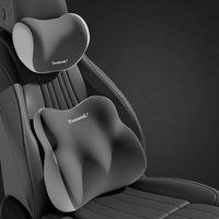2025 nouvel appui-tête de voiture ergonomique et ensemble de soutien lombaire mousse à mémoire cou et taille oreiller siège de voiture confort coussin de soutien