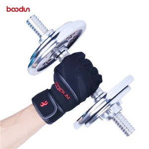 Baodun Fitness <b>Gloves</b> Black With Wrist Support For <b>Weight</b> Lifting Unisex - Product Image 4