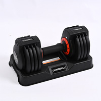 Ensemble d'haltères réglables professionnels 12.5KG/27.5LB poids d'entraînement de fitness pour hommes Logo personnalisé acier fonte 90lb