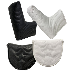 Golf Driver Headcovers Star Fairway Wood Hybrid Putter Blade Mallet PU Leather Club Head Cover - Product Image 3