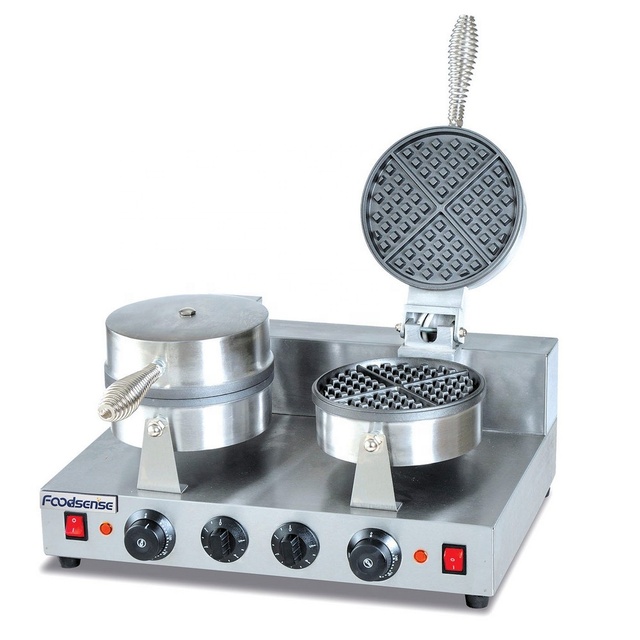 Wholesale Electric Other Snacks Machine 2-plate Waffle Maker Waffle Baker Machine for Sale Price From China