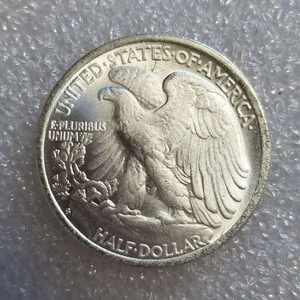 镀银旧美国硬币双面鹰头半美元硬币美国复制品 - Product Image 2