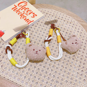 Color Cute Mobile Phone Hanging Cord Bag Charm Rope <b>Plush</b> Bear Cartoon Doll Mobile Phone Pendant Wholesale - Product Image 3