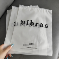 Sacs d'Emballage Personnalisés en Plastique Biodégradable Mat/Dépoli, Sacs à Fermeture Éclair pour T-shirts et Maillots de Bain, Sacs à Vêtements avec Logo