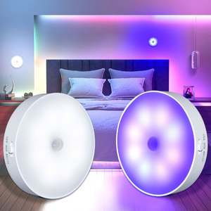 Lámpara Nocturna LED con Sensor de Movimiento, Magnética, Portátil, Recargable, para Colgar en la Pared, para Habitación de Bebé, Armario, Escalera - Product Image 1
