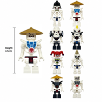 Set Figur Mini Blok Organisasi Ninja Gaya Anime, Kustom, Kompatibel dengan Balok Bangunan, Koleksi Karakter, Mainan untuk Anak-Anak