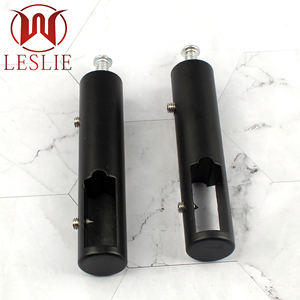 ราวแขวนตู้เสื้อผ้าแบบท่อสี่เหลี่ยม ขนาด 12 มม. รุ่นโมเดิร์น แบบติดตั้งด้านบน สีดำ ผลิตจากโลหะผสมสังกะสี - Product Image 6