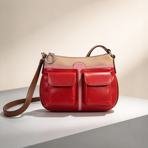 Color Block <b>Women</b> Crossbody <b>Bag</b> Multi Pocket Design Adjustable Strap Casual Shoulder Purse <b>For</b> Daily Use - Product Image 1