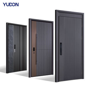 Porte d'entrée en alliage de zinc YUDON DOOR avec options de couleurs personnalisées pour des portes extérieures uniques et des portes d'entrée personnalisées avec nuancier RAL - Product Image 1
