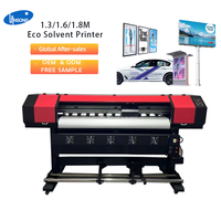 Impresora de Inyección de Tinta Automática de Gran Formato y Alta Velocidad con Tinta Eco-Solvente de 1.3m 1.6m 1.8m para Impresión de Vinilo y Pancartas