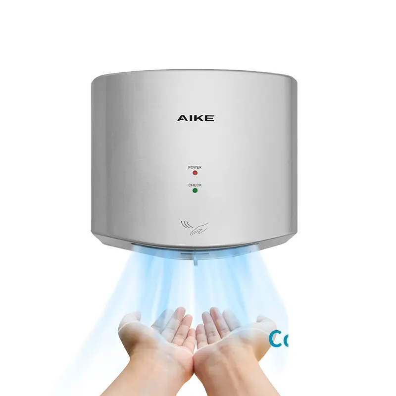 AIKE Sensor Otomatis Pengering Tangan 1400W Kecepatan Tinggi Mesin Pengering Tangan Kamar Mandi Toilet Kamar Kecil Pengering Tangan Terlaris 2022