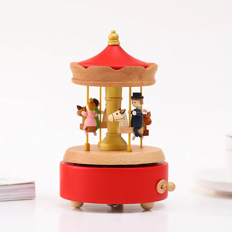 가장 인기있는 어린이 선물 음악 장난감 수제 크리스마스 장식 음악 상자 생일 선물