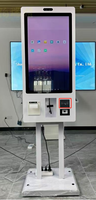 Kiosque de paiement en libre-service avec écran tactile de 21,5/24/27/32 pouces, imprimante de tickets de 80 mm en option, scanner, fonction NFC