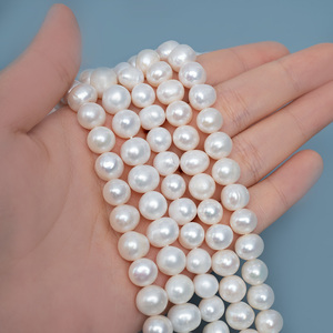 Aaaaa 8-9Mm Natuurlijke Zoetwater Witte Parels Voor Sieraden Maken Ronde Witte Parel Strengen Losse Zoetwaterparels - Product Image 1