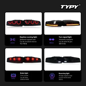 Kit de Luces Traseras LED RGB TYPY para 400Z 2022-2024 con DRL y Señal de Giro Dinámica, Lente Ahumada/Tintada, 12V - Product Image 4