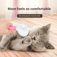 Kit de Toilettage pour Animaux 5 Pièces Premium Populaire avec Poignée Ergonomique Facile à Nettoyer : Coupe-Griffes, Peigne Anti-Puces, Peigne à Dents Fines, Brosse Démêlante pour Animaux