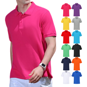 High Quality Golf Shirts Blank Customized Embroidered Logo DTG Women Men Summer Plain Sport Business Custom Men's Polo Shirts