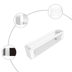 Porte-serviettes en papier de cuisine Style français Durable Magnétique Sans perçage Stable Robuste ABS Chargement facile pour réfrigérateur Mur <span class=keywords><strong>Armoire</strong></span> - Product Image 6