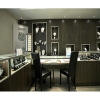 Vitrine d'îlot à bijoux en verre avec structure en acier inoxydable, combinaison modulaire personnalisée pour partenaire Fortune 500, pour kiosque de centre commercial