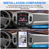 NaviHua pour Mitsubishi Pajero - Mise à niveau de la voiture - Écran 14,5'' 2,5K - Autoradio Android - Navigation GPS - Multimédia - Carplay - Unité Autostereo