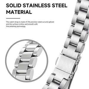 Reloj inteligente de lujo de 18mm, 20mm y 22mm, <span class=keywords><strong>correa</strong></span> de reloj de Metal de acero inoxidable sólido para <span class=keywords><strong>Huawei</strong></span> Watch 5 GT5 GT4, <span class=keywords><strong>Correa</strong></span> - Product Image 4