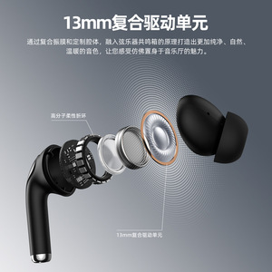 Audífonos Inalámbricos K01, Semi-Intraaurales, Bluetooth 5.3, Pantalla LED de Batería, Control Táctil - Product Image 3